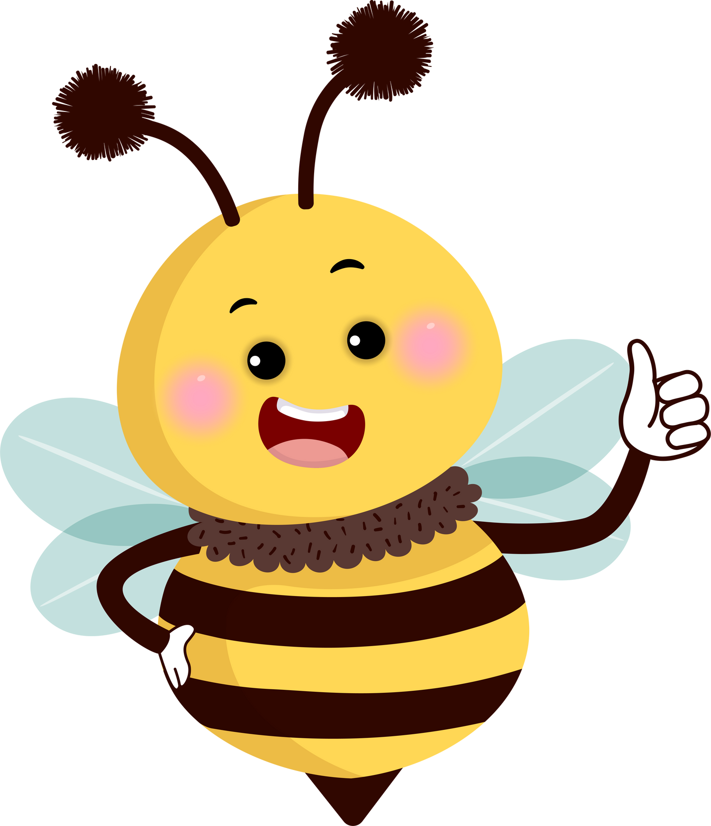 Bee Showing Thumbs Up